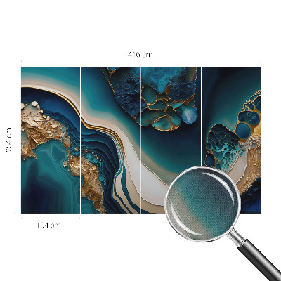 3D fotobehang met een kleurrijke abstracte print