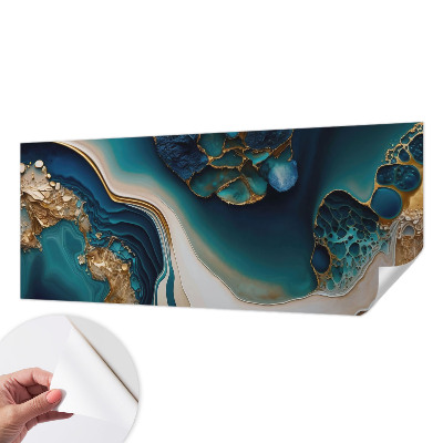 3D fotobehang met een kleurrijke abstracte print