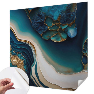 3D fotobehang met een kleurrijke abstracte print