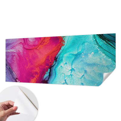 Foto behang voor de kinderkamer Kleurrijke golf