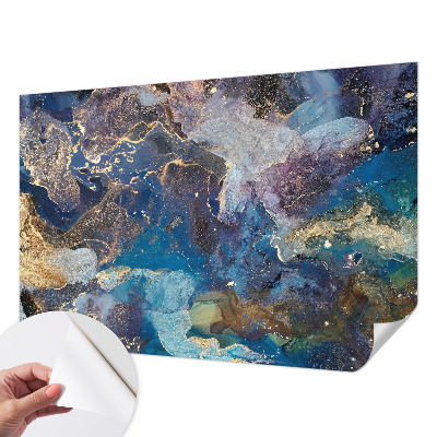 Fotobehang voor kinderkamer met een kosmisch mozaïekmotief