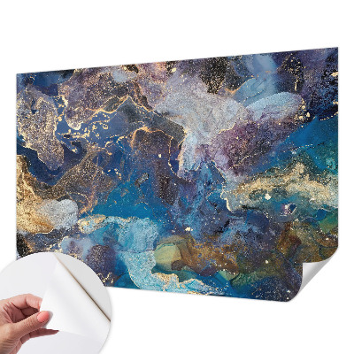 Fotobehang voor kinderkamer met een kosmisch mozaïekmotief