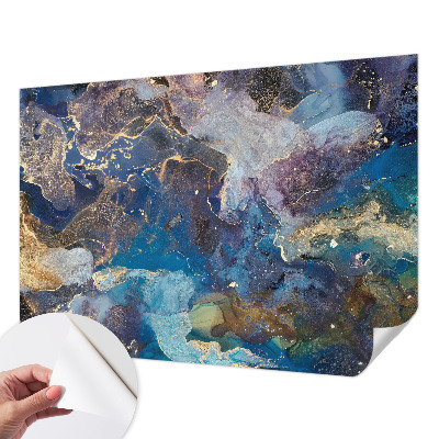 Fotobehang voor kinderkamer met een kosmisch mozaïekmotief