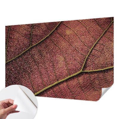 Fotobehang voor de kinderkamer met een bladachtige textuur