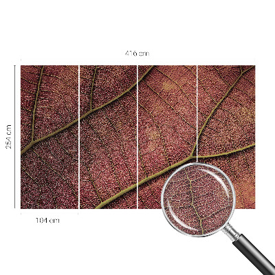 Fotobehang voor de kinderkamer Bladachtige textuur