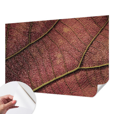 Fotobehang voor de kinderkamer met een bladachtige textuur