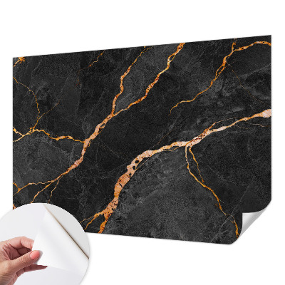 Fotobehang babykamer met motief van marmeraders