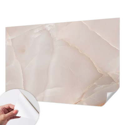 Zelfklevend fotobehang met roze marmerprint