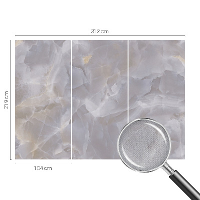 3D fotobehang met marmerachtige golvende patronen