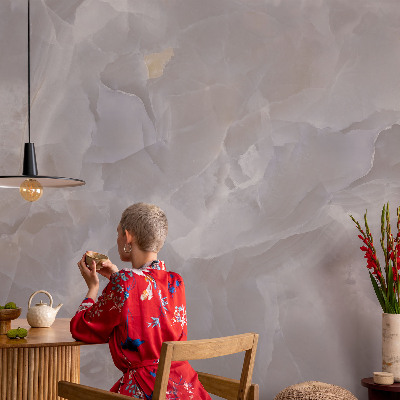 3D fotobehang met marmerachtige golvende patronen