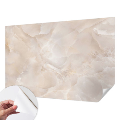 Fotobehang voor kinderkamer met een delicaat marmermotief
