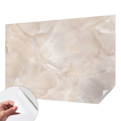 Fotobehang voor kinderkamer met een delicaat marmermotief