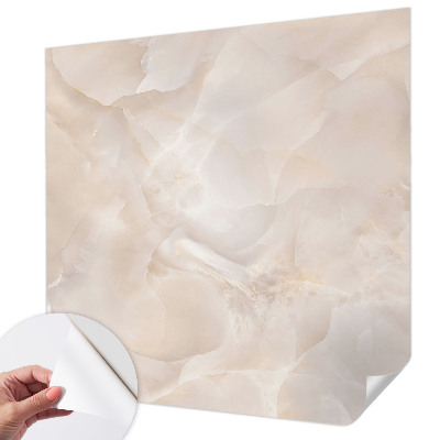 Fotobehang voor kinderkamer met een delicaat marmermotief