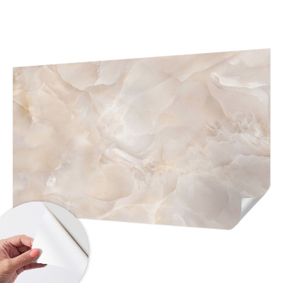 Fotobehang voor kinderkamer met een delicaat marmermotief
