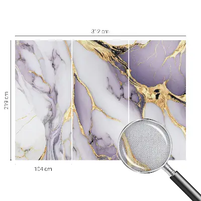 Fotobehang voor de kinderkamer met een abstract marmerpatroon