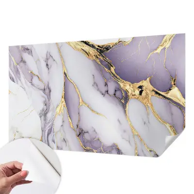 Fotobehang voor de kinderkamer met een abstract marmerpatroon
