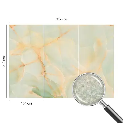 Foto behang voor de keuken met een elegant marmeren motief