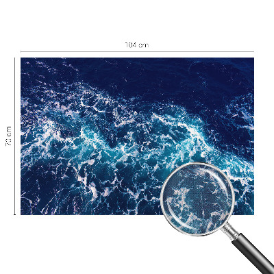 Zelfklevend fotobehang op maat met motief van zeegolven