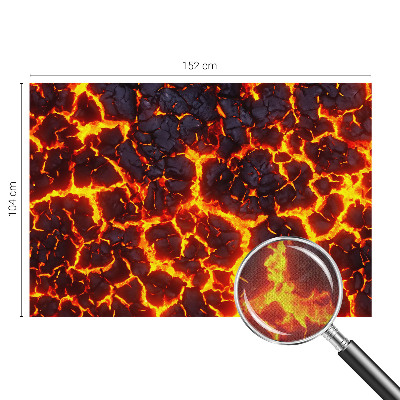 3D fotobehang Sterke magma