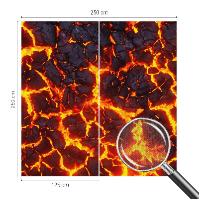 3D fotobehang Sterke magma