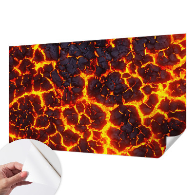 3D fotobehang Sterke magma