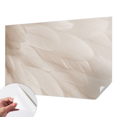 Fotobehang kinderkamer met een ontwerp van etherische veren