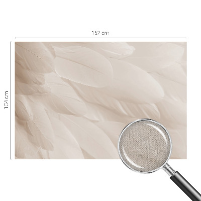 Fotobehang kinderkamer met een ontwerp van etherische veren