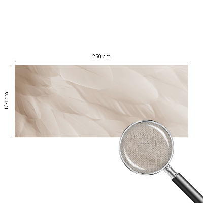 Fotobehang kinderkamer met een ontwerp van etherische veren