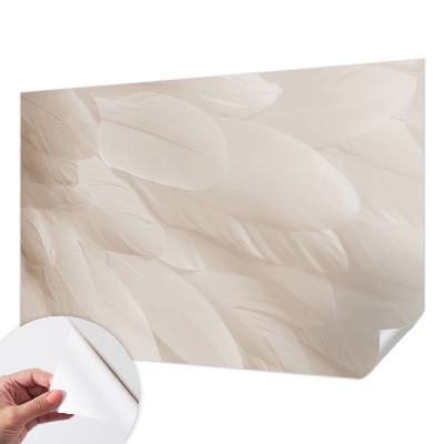 Fotobehang kinderkamer met een ontwerp van etherische veren