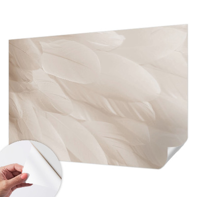 Fotobehang kinderkamer met een ontwerp van etherische veren