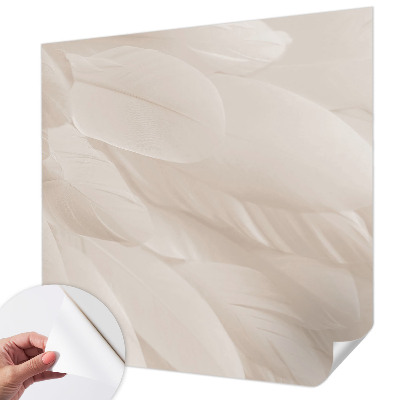 Fotobehang kinderkamer met een ontwerp van etherische veren