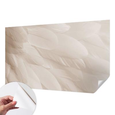 Fotobehang kinderkamer met een ontwerp van etherische veren