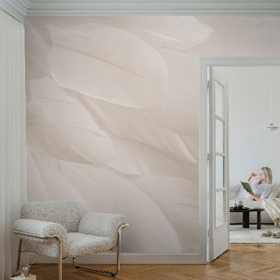 Fotobehang kinderkamer met een ontwerp van etherische veren