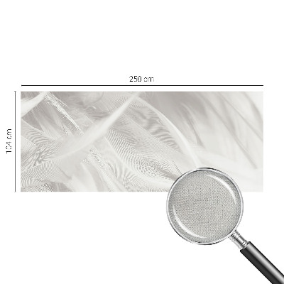 Fotobehang voor kinderkamer met een subtiel verenpatroon
