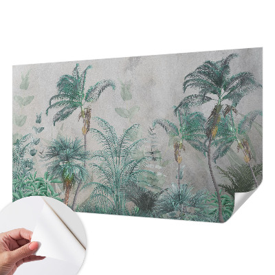 Fotobehang voor de kinderkamer met een exotisch oase‑motief
