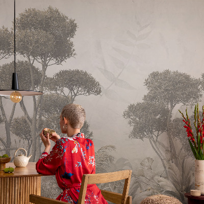 Foto behang voor de keuken Tropische jungle