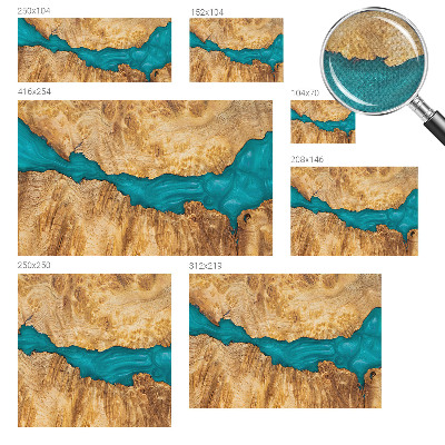 Fotobehang tienerkamer Hout en hars