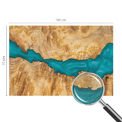 Fotobehang tienerkamer Hout en hars