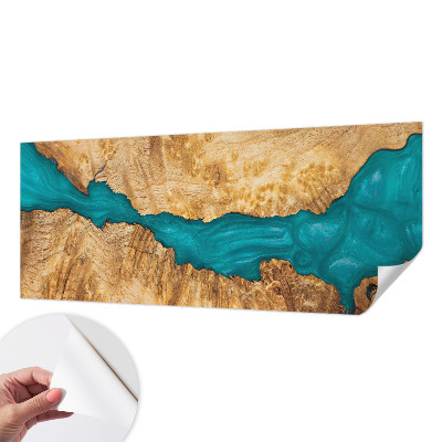 Fotobehang tienerkamer Hout en hars