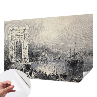 Zelfklevende behangsticker Zeegezicht