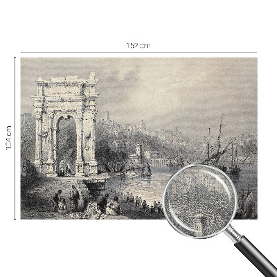 Zelfklevende behangsticker Zeegezicht