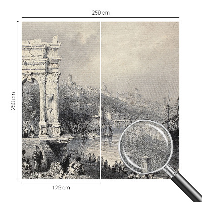 Zelfklevende behangsticker Zeegezicht