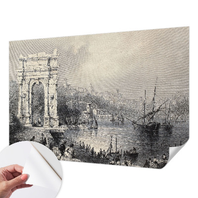 Zelfklevende behangsticker Zeegezicht