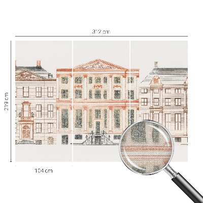 Zelfklevend fotobehang op maat Klassieke gebouwen