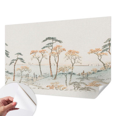 Fotobehang zelfklevend met een vredig landschap