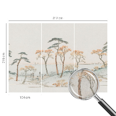 Fotobehang zelfklevend met een vredig landschap