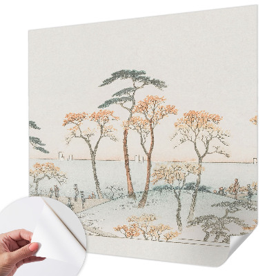 Fotobehang zelfklevend met een vredig landschap