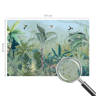 Foto behang voor de kinderkamer met een tropische natuurruit, geschikt voor kinderkamers