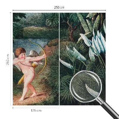 3D fotobehang Schattige Cupido