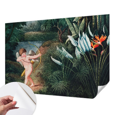 3D fotobehang Schattige Cupido
